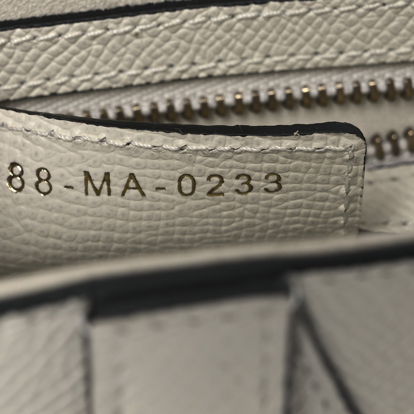 Grained Calfskin Saddle Bag With Strap Latte
