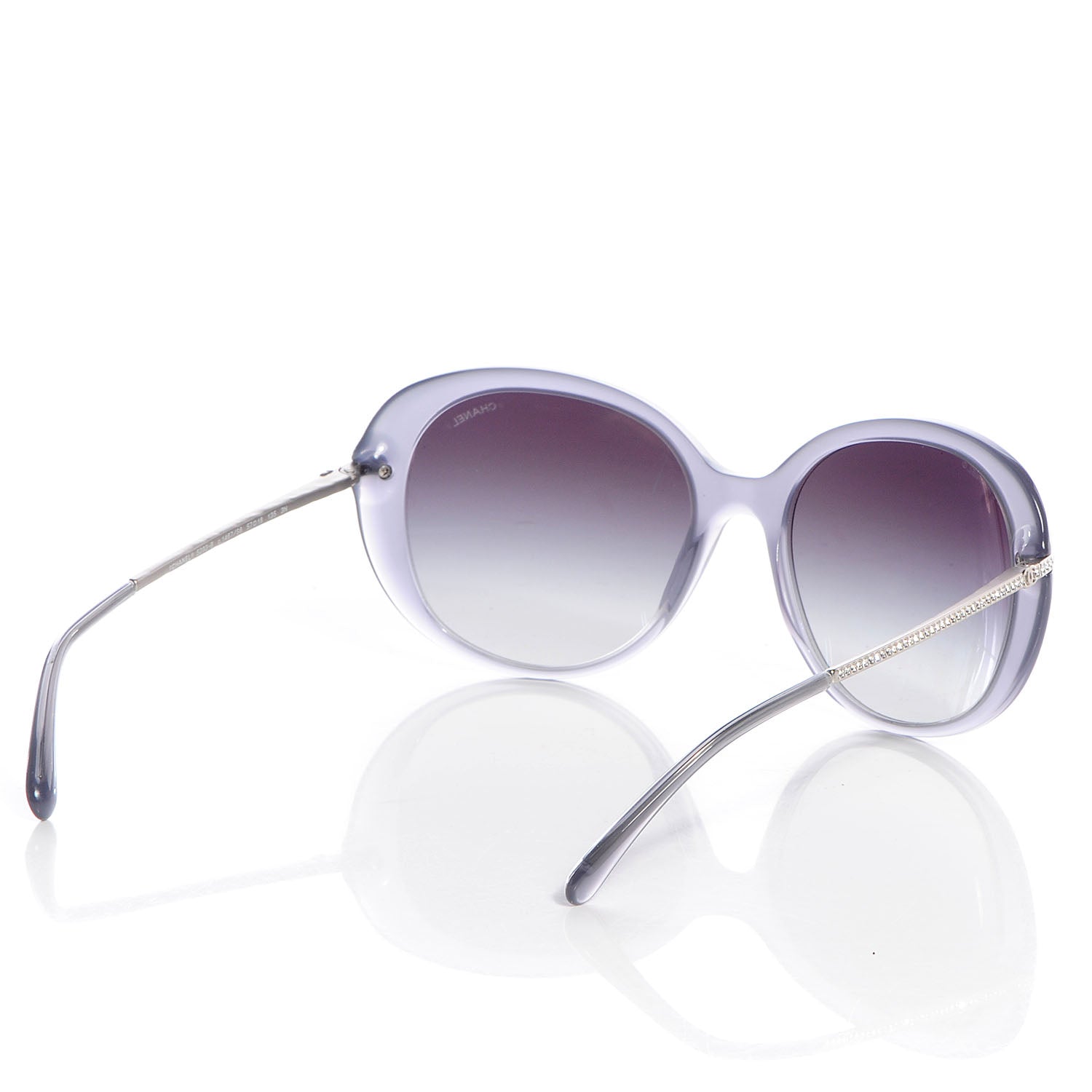 Chanel Acetate Crystal CC Sunglasses 5293-B Blue 2 of 6