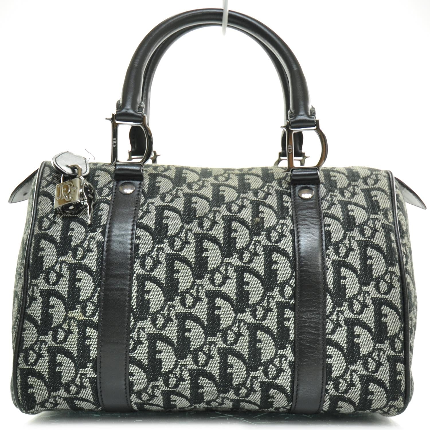 Christian Dior Monogram Boston Black 1 of 9