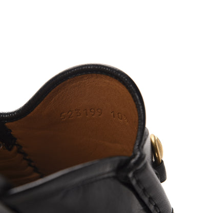 Gucci Goatskin Mens Horsebit Slippers 10.5 Black 9 of 10