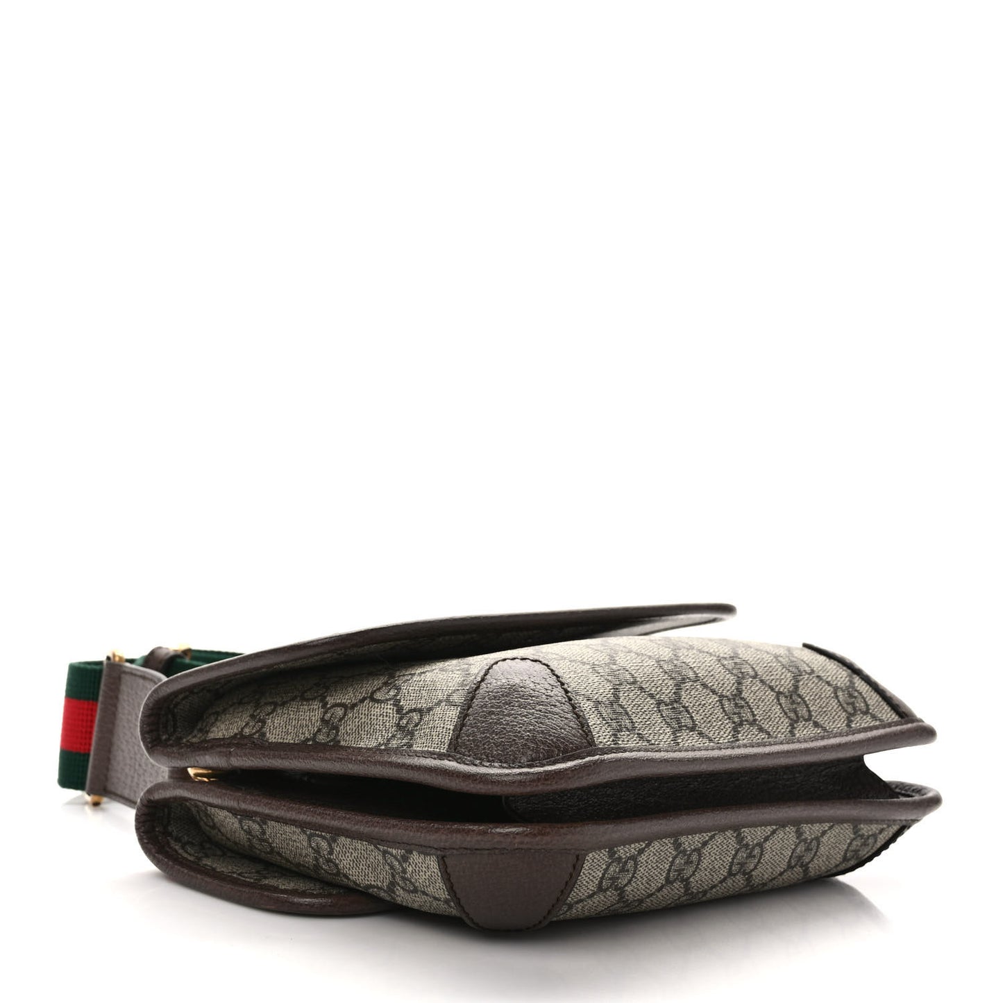 GG Supreme Monogram Web Small Neo Vintage Double Flap Messenger Bag Beige New Acero