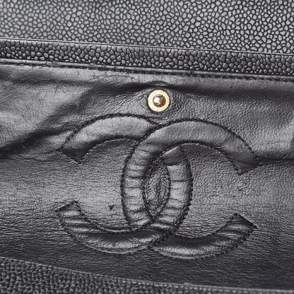 Chanel Caviar Quilted Medium Double Flap Black 10 of 19