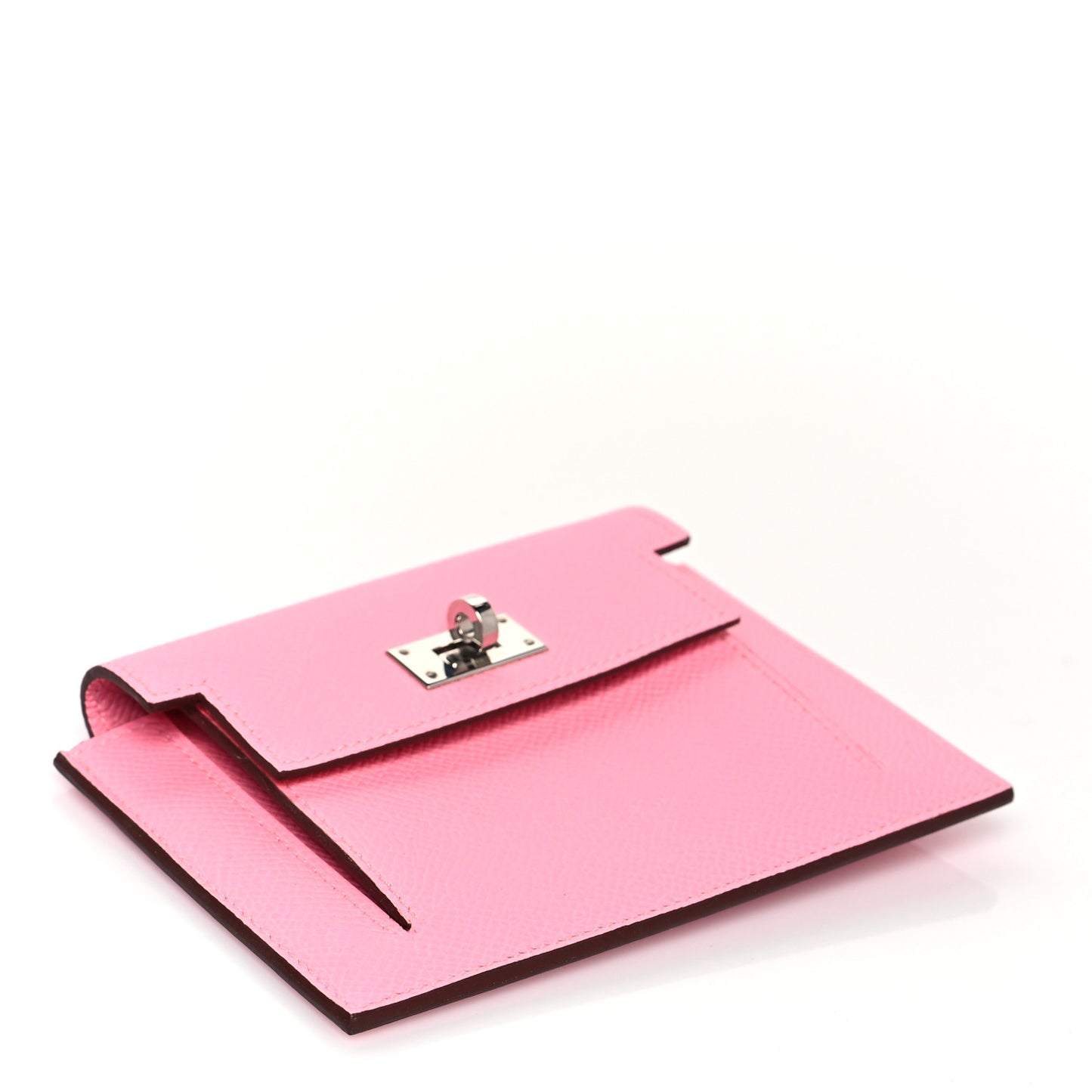 Epsom Kelly Pocket Compact Wallet Rose Confetti