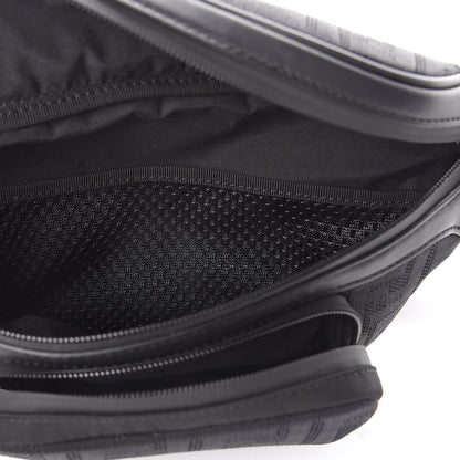 Fendi Neoprene Mesh Vitello Grace FF Pocket Belt Bag Black 4 of 8