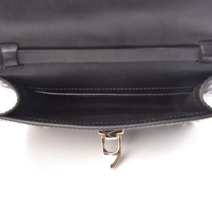 Valentino Garavani Vitello Rockstud Shoulder Flap Bag Black 5 of 8