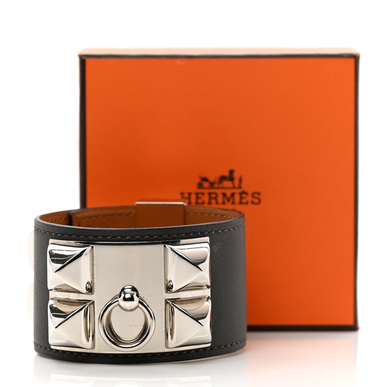 Hermes Swift Collier De Chien CDC Bracelet S Etain 6 of 6