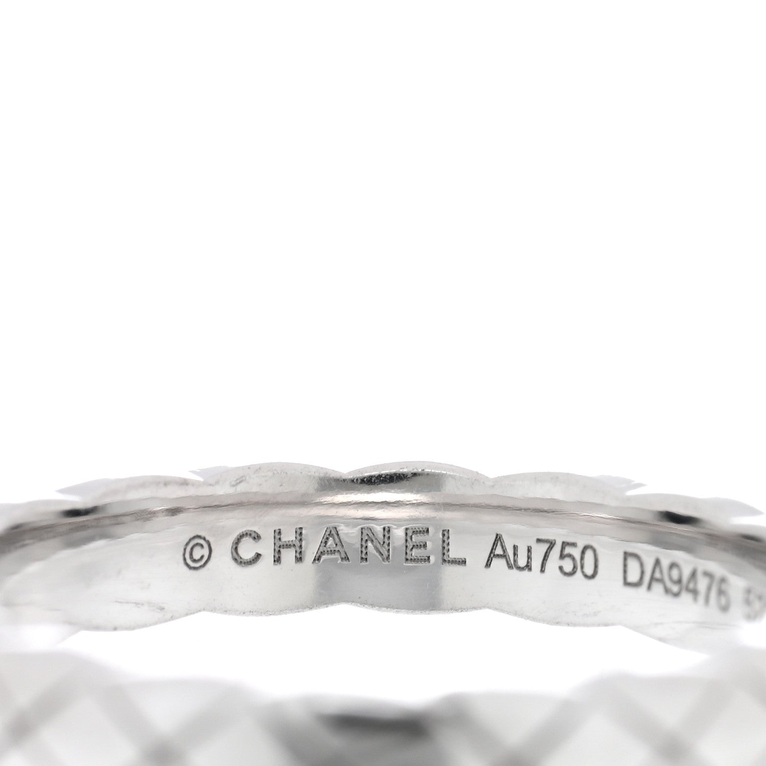 Chanel 18K White Gold Mini Coco Crush Ring 4 of 5