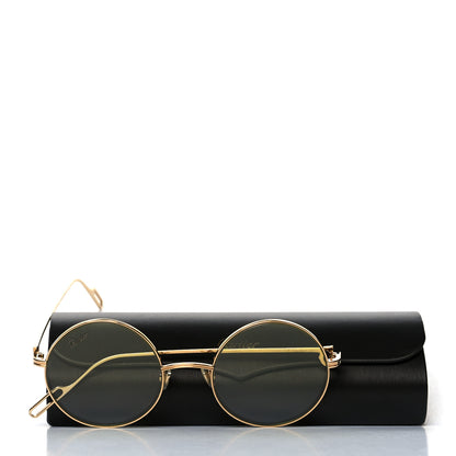Cartier Premiere De Cartier Round Sunglasses Yellow Gold 8 of 8