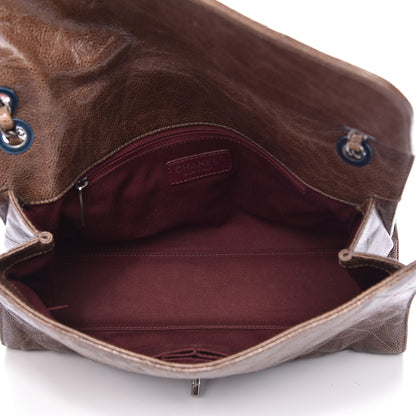 Chanel Crumpled Grained Calfskin Jumbo CC Crave Flap Beige 5 of 10