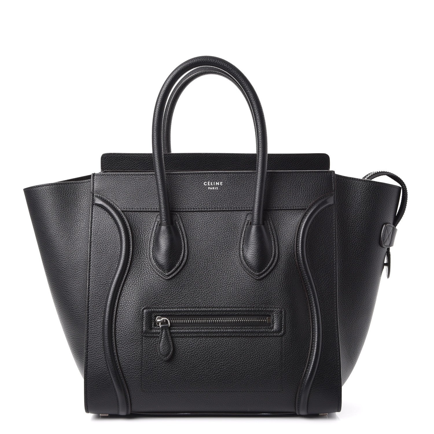 Celine Drummed Calfskin Mini Luggage Black 1 of 12