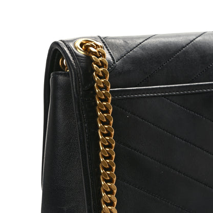 Saint Laurent Lambskin Matelasse Monogram Medium Niki Chain Satchel Black 13 of 13