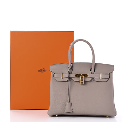 Hermes Togo Birkin 30 Gris Asphalte 33 of 33