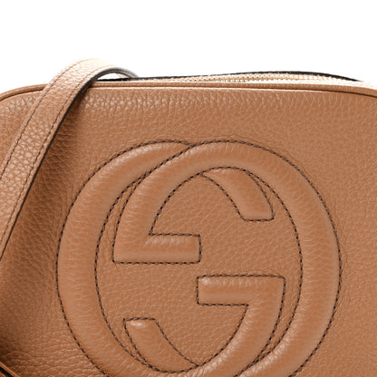 Gucci Pebbled Calfskin Small Soho Disco Bag Camelia 8 of 10
