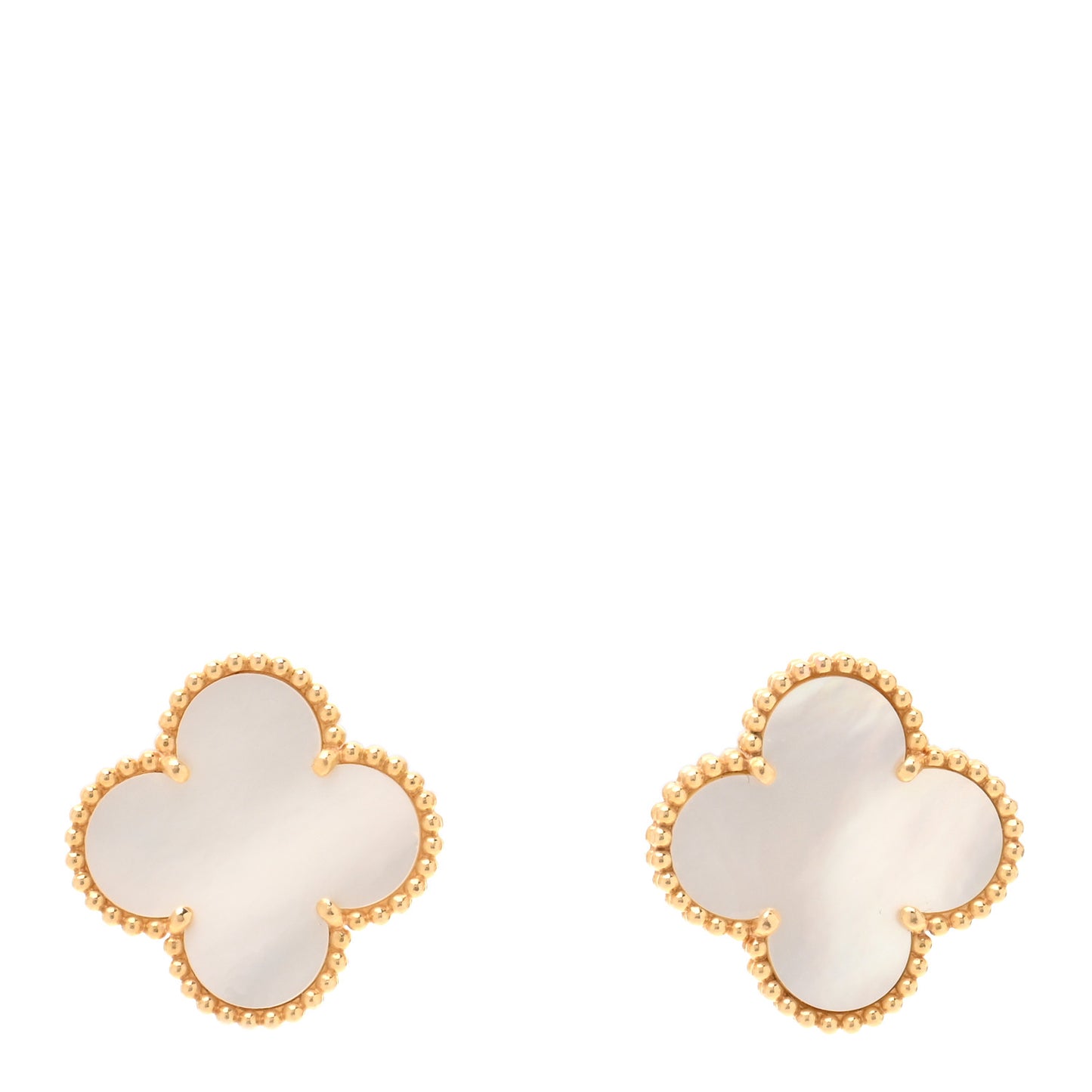 18K Yellow Gold Mother of Pearl Magic Alhambra Earrings