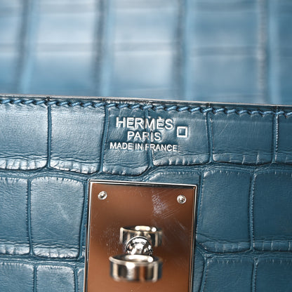 Hermes Matte Alligator Kelly Retourne 32 Colvert 6 of 9