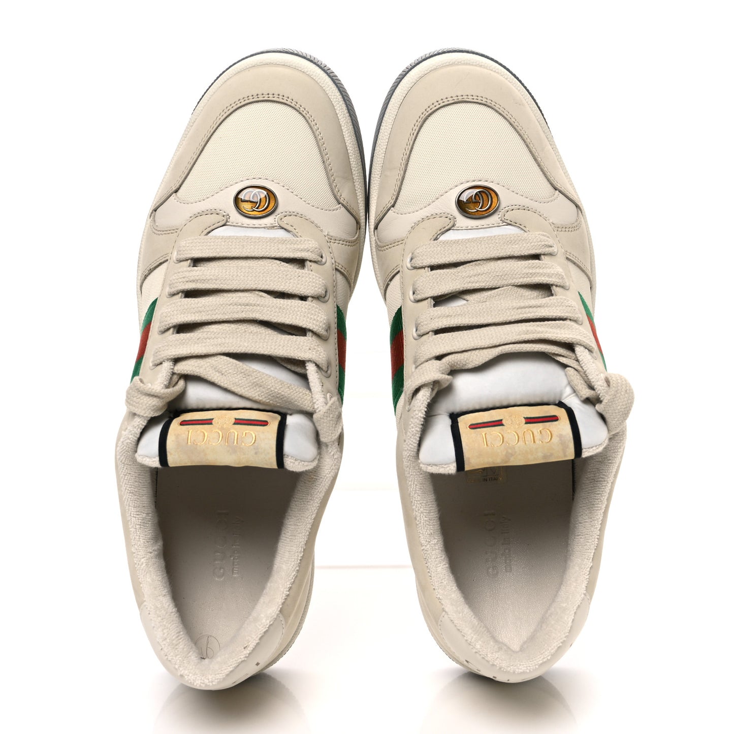 Nylon Nubuck Web Womens Screener Sneakers 40 Mystic White Dusty Milk