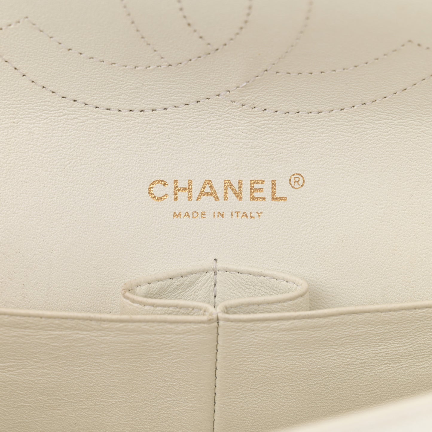 Caviar Quilted Jumbo Double Flap White