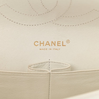 Chanel Caviar Quilted Jumbo Double Flap White 6 of 13