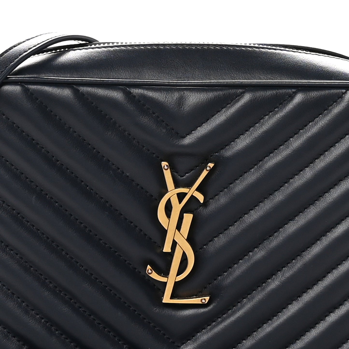 Calfskin Matelasse Monogram Lou Camera Bag Deep Marine