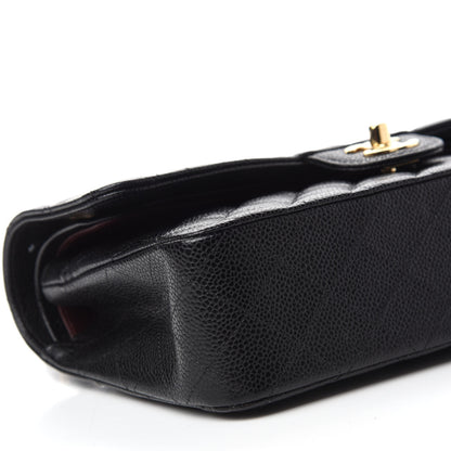 Chanel Caviar Quilted Medium Double Flap Black 6 of 10