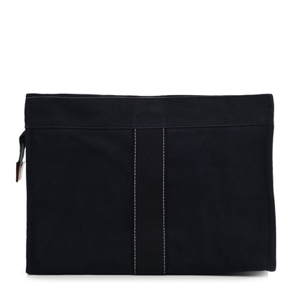 Hermes Cotton Canvas Herline Travel Cosmetic Pouch 1 of 7