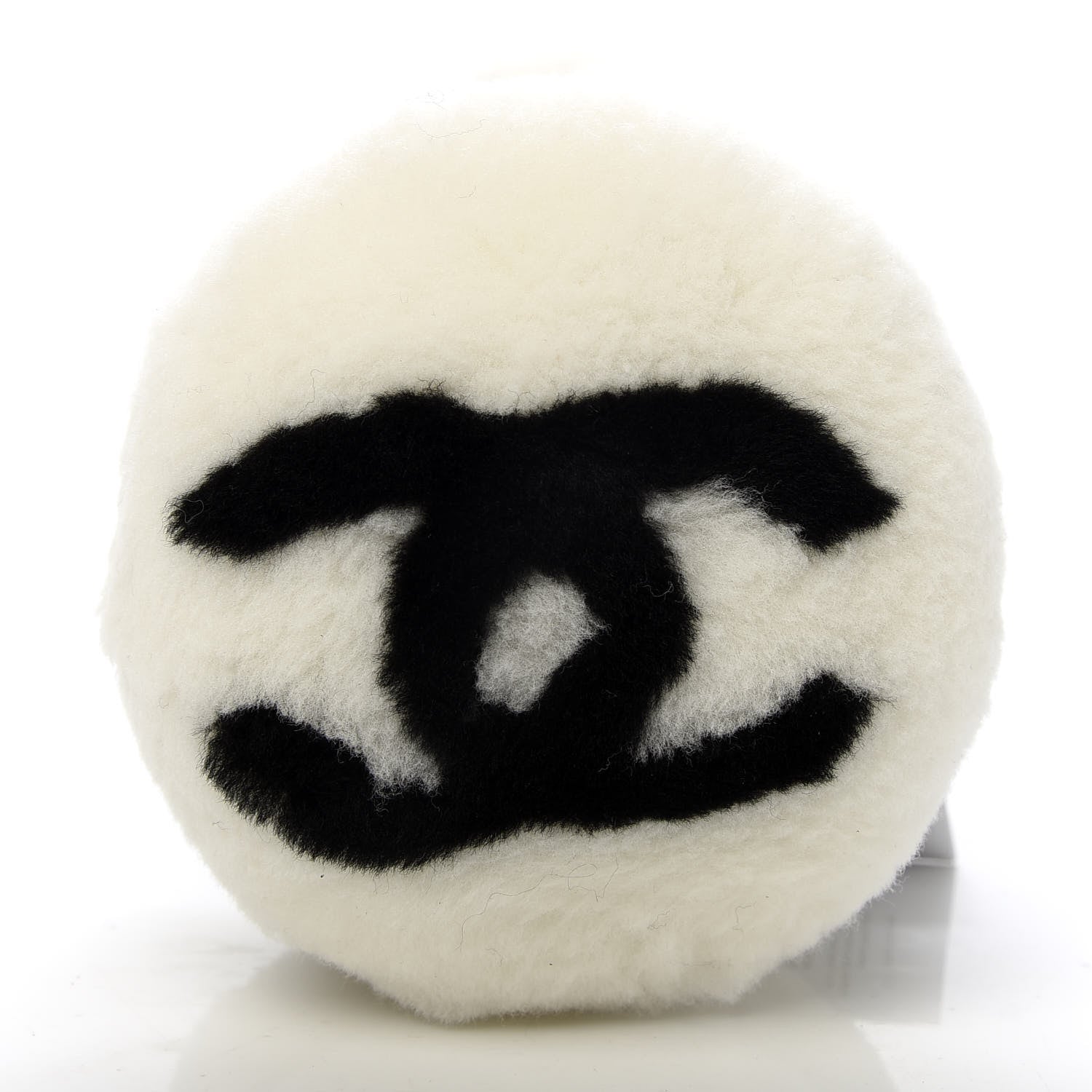 Chanel Shearling CC Ear Muffs White Black 5 of 7