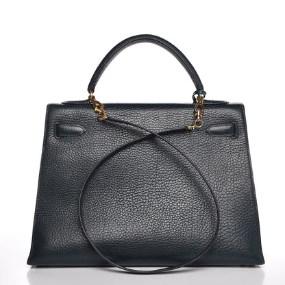 Hermes Fjord Sellier Kelly 32 Bleu Marine 4 of 41
