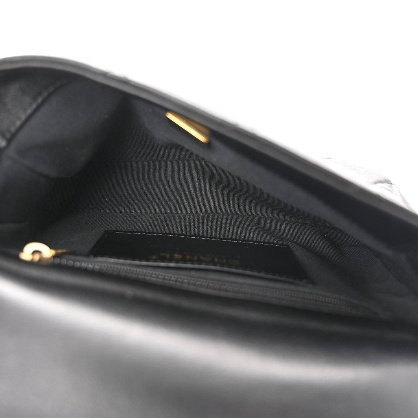 Lambskin Quilted Small Funky Town Flap Black