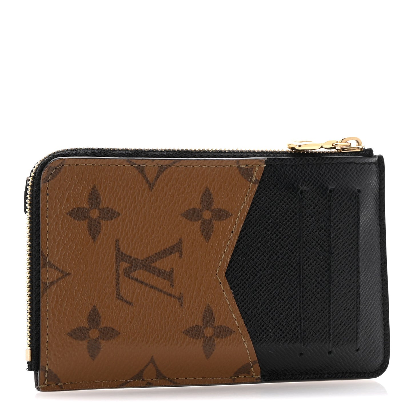 Reverse Monogram Recto Verso Card Holder Brown