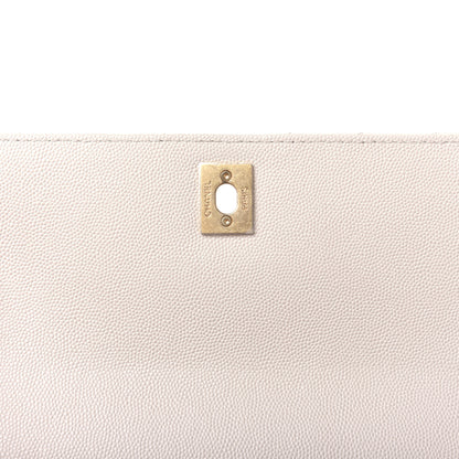 Chanel Caviar Lizard Chevron Quilted Mini Coco Handle Flap Ivory 16 of 17