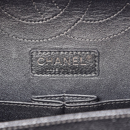 Chanel Pearly Caviar Quilted Jumbo Double Flap Grey 6 of 9