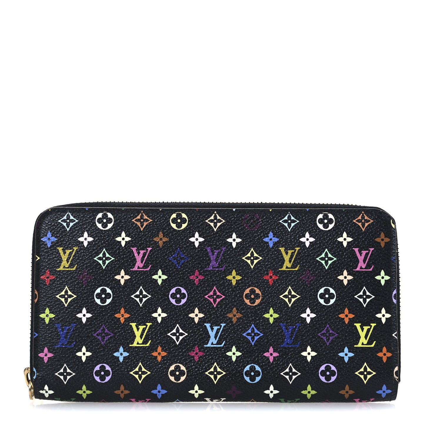 Monogram Multicolor Zippy Wallet Black Pistachio