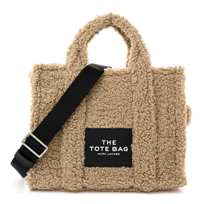 Marc Jacobs Polyester Cotton Medium The Teddy Traveler Tote Bag Beige 1 of 9