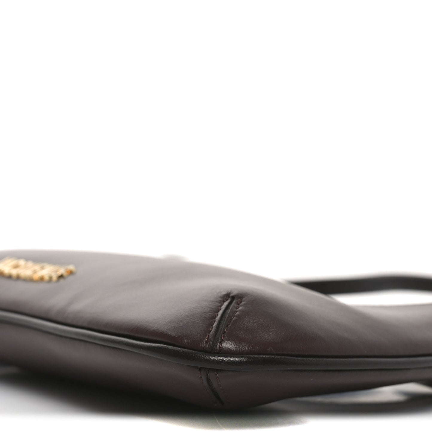 Smooth Calfskin Le Bisou Perle Medium Brown