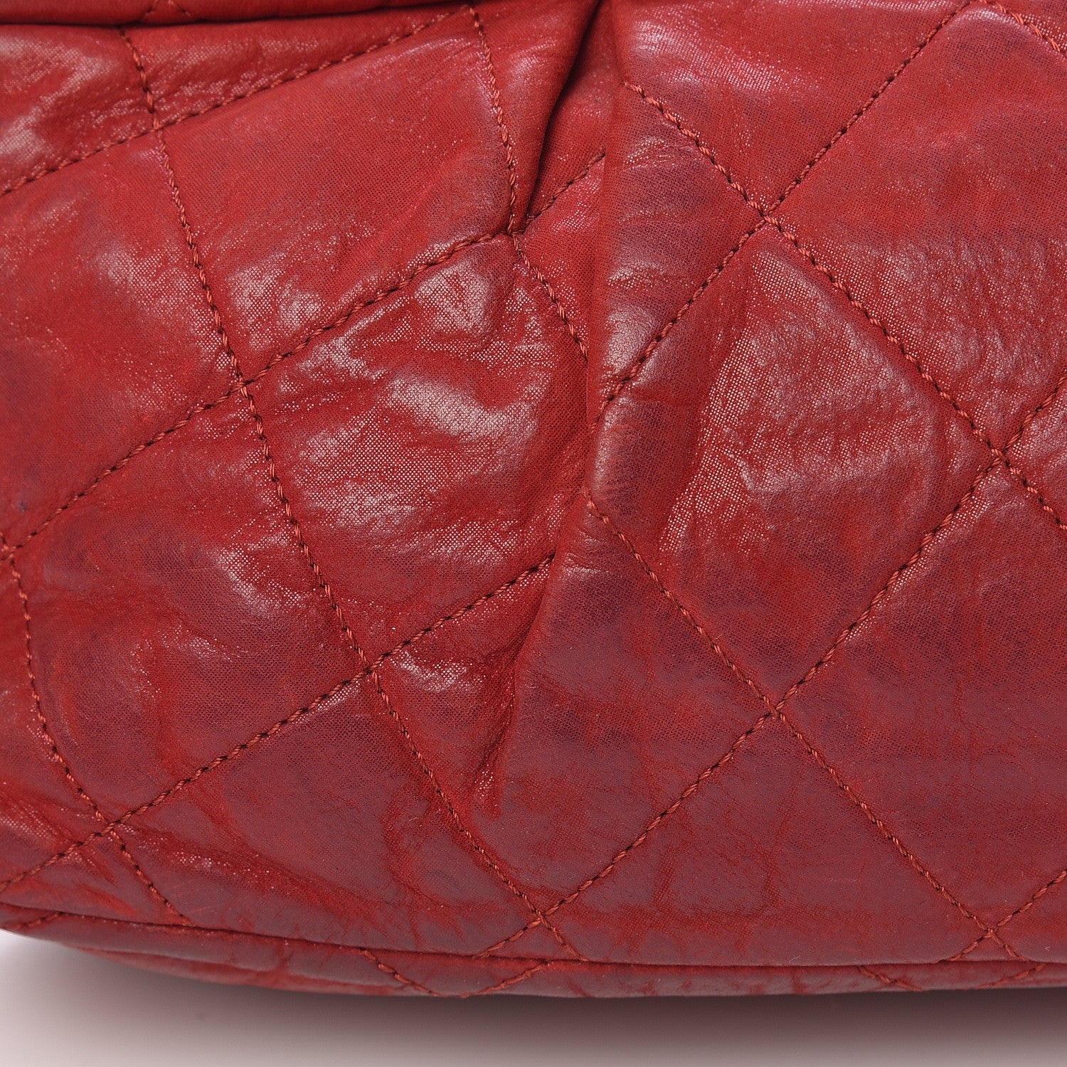 Chanel Iridescent Calfskin Large Chic Quilt Flap Red 20 of 23
