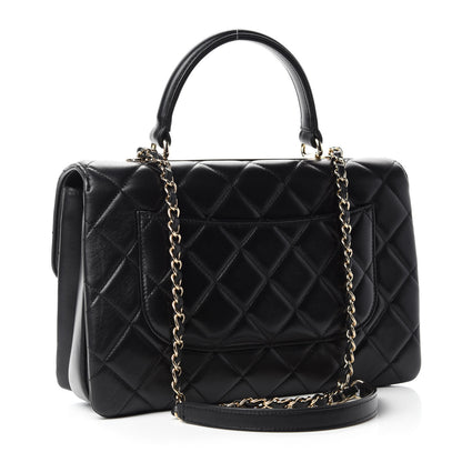 Chanel Lambskin Quilted Medium Trendy CC Flap Dual Handle Bag Black 3 of 11