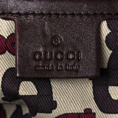 Gucci Guccissima Large Punch Tote Chocolate Brown 5 of 23