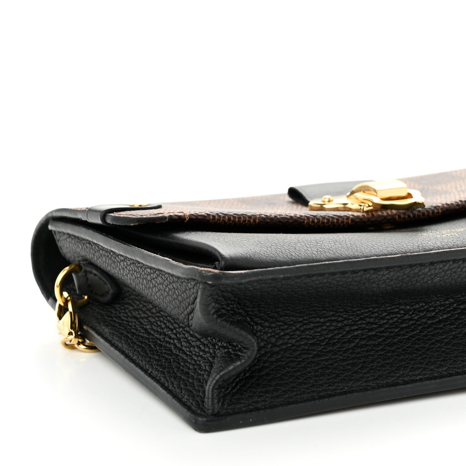 Louis Vuitton Damier Ebene Vavin Chain Wallet Black 8 of 10