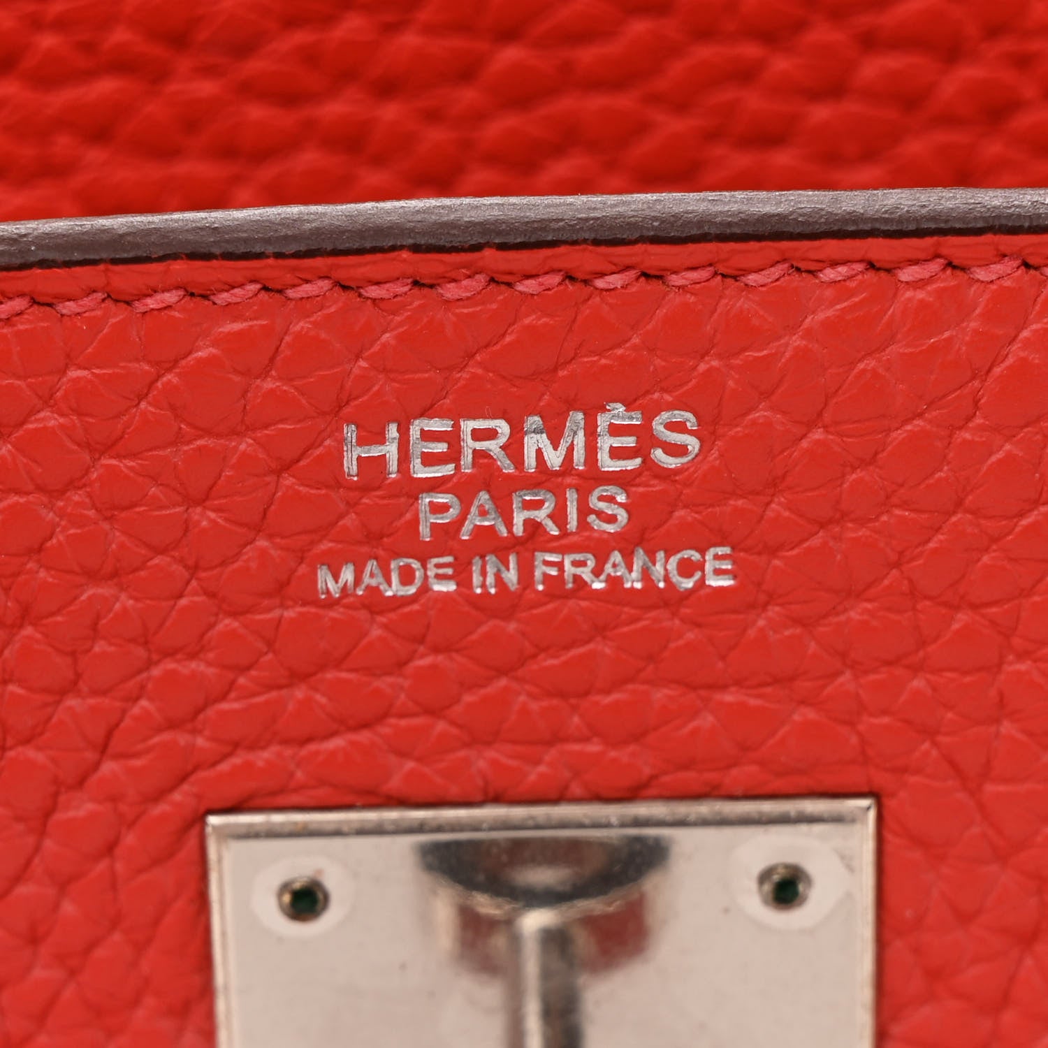 Hermes Taurillon Clemence Birkin 30 Rouge Pivoine 6 of 13