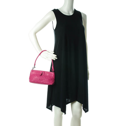 Bottega Veneta Nappa Intrecciato Small Shoulder Bag Pink 2 of 8