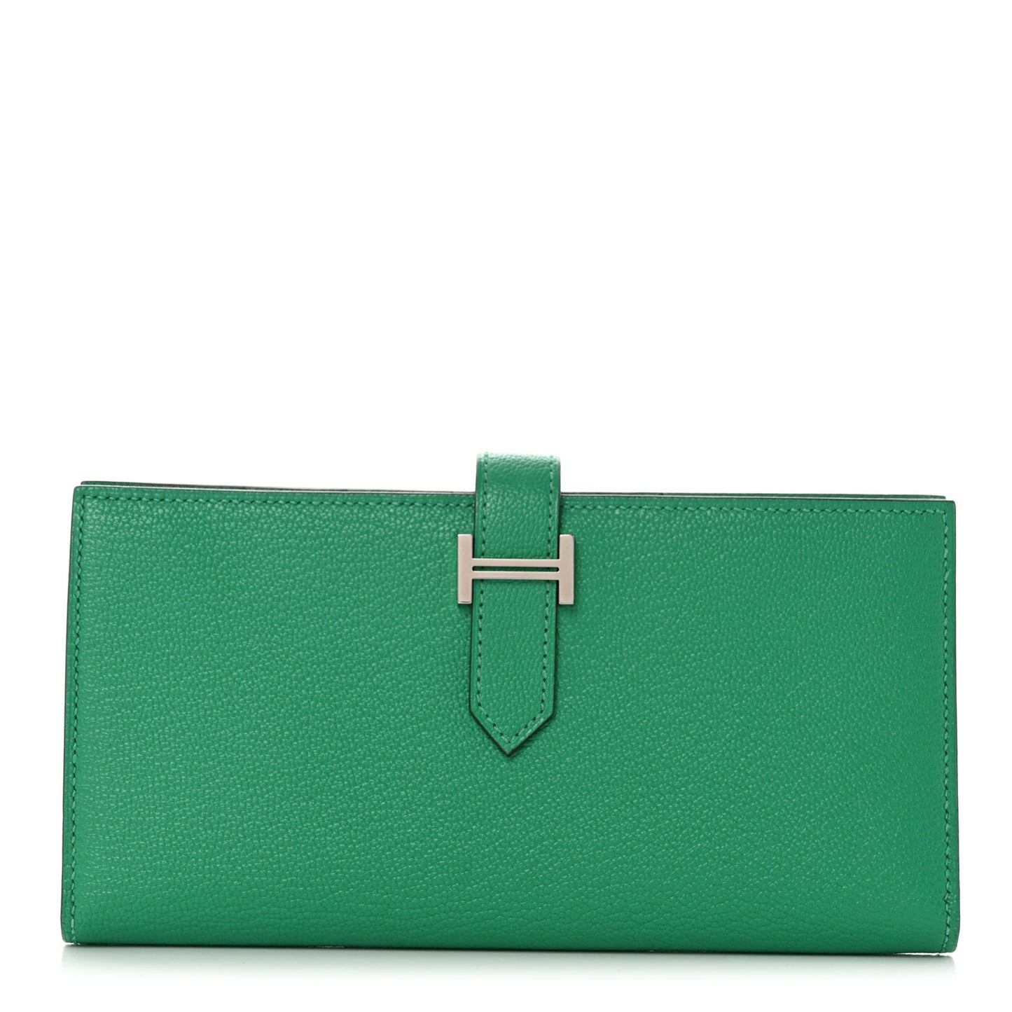 Chevre Mysore Bearn Gusset Wallet Menthe