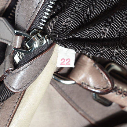 Prada Glace Calf Bowler White Sfumato 8 of 10