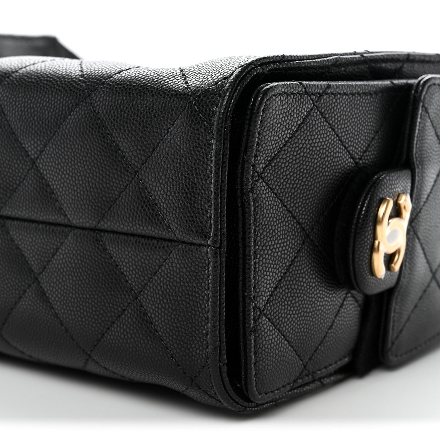Chanel Caviar Quilted Mini Chanel 25 Handbag Black 10 of 11