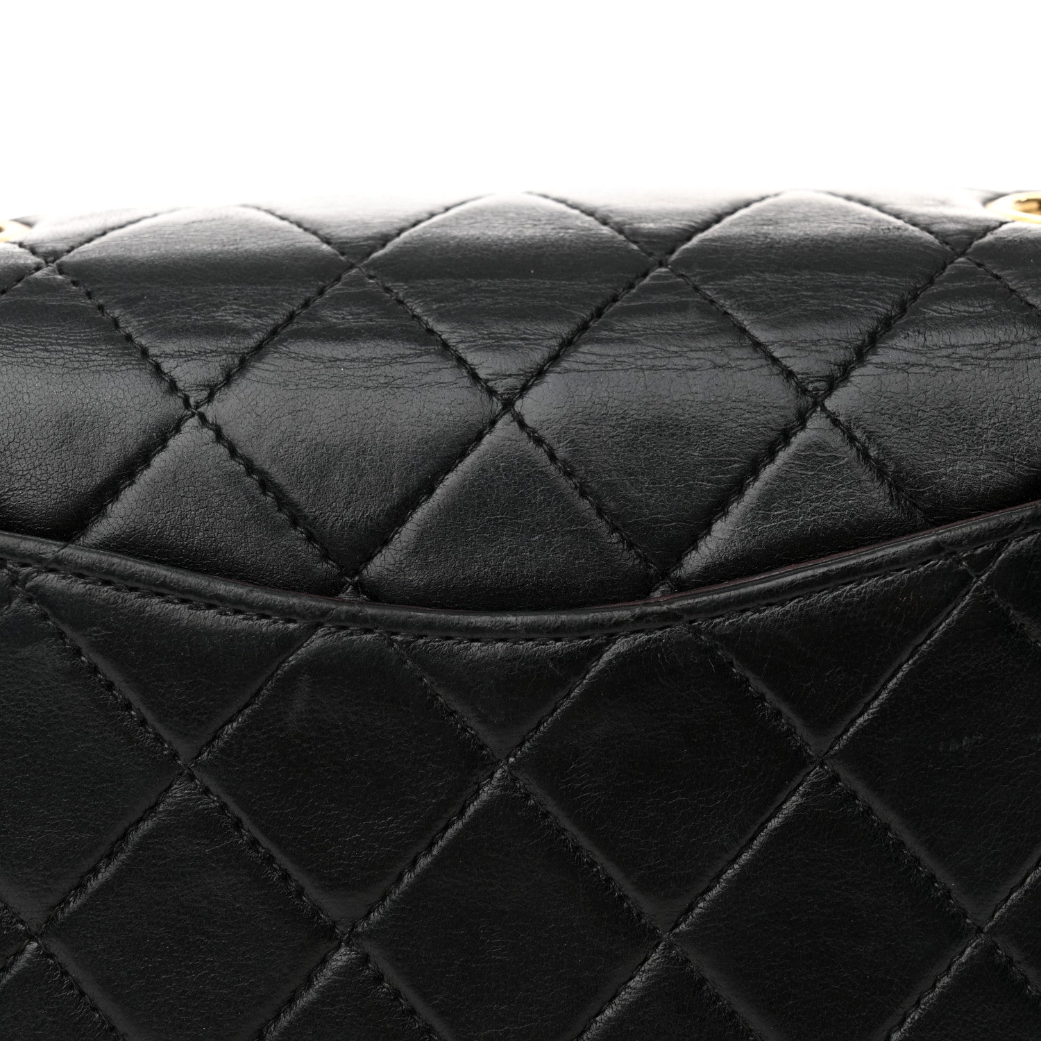 Chanel Lambskin Quilted Mini Square Flap Black 12 of 13