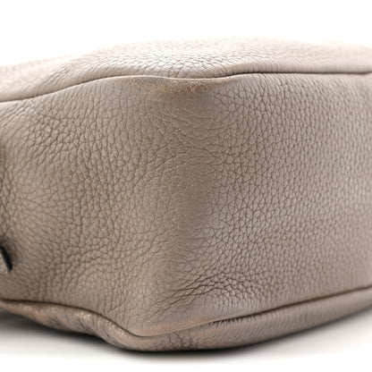 Prada Vitello Daino Soft Medium Double Zip Shoulder Bag Argilla 9 of 17