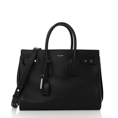 Saint Laurent Grained Calfskin Small Supple Sac De Jour Black 2 of 16