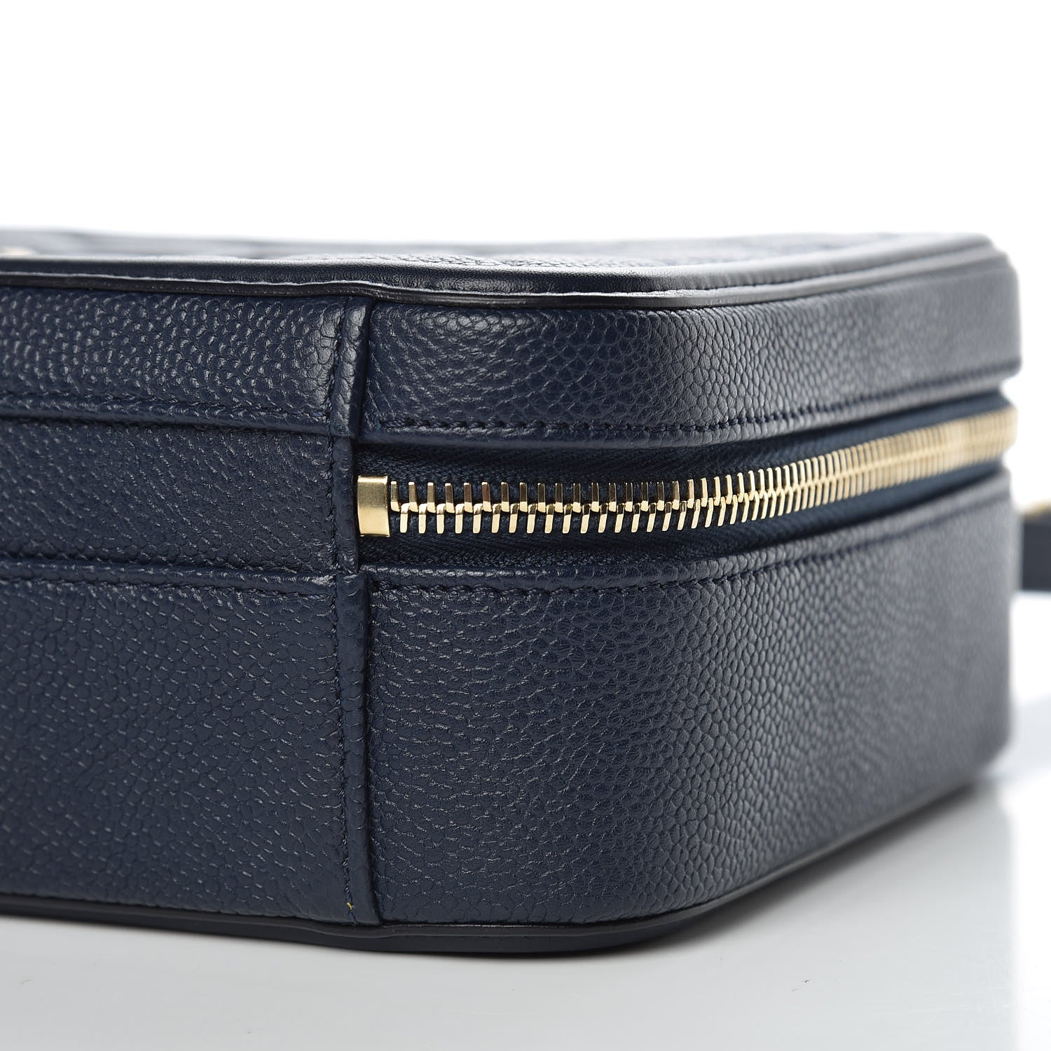 Chanel Caviar Quilted Medium CC Filigree Vanity Case Navy 9 of 10
