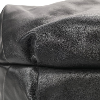 Prada Soft Calfskin Pleated Hobo Black 12 of 15