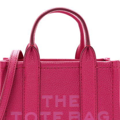 Marc Jacobs Grained Calfskin Mini The Tote Bag Lipstick Pink 5 of 10