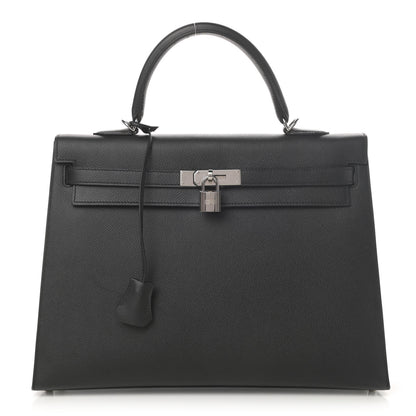 Hermes Epsom Kelly Sellier 35 Black 1 of 43